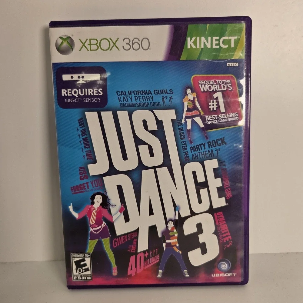 Just Dance 3 Microsoft Xbox 360 Kinect Game CIB E10+ Ubisoft NTSC Dance Party